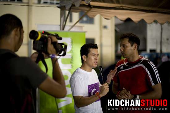 relay4life32 Ben Ibrahim Interviewing Hans Isaac